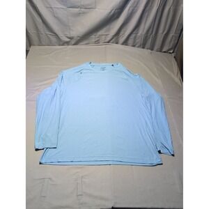 Rhone XXL Mens Long Sleeve Shirt Blue‎ Training Activewear Top